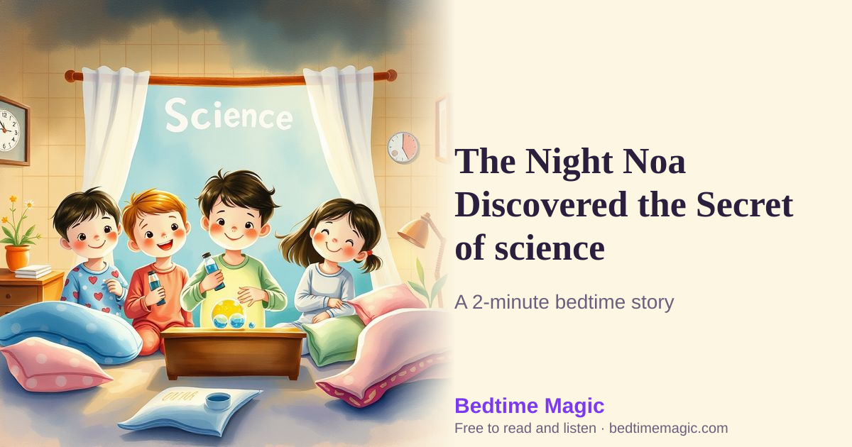 Illustration for The Night Noa Discovered the Secret of science