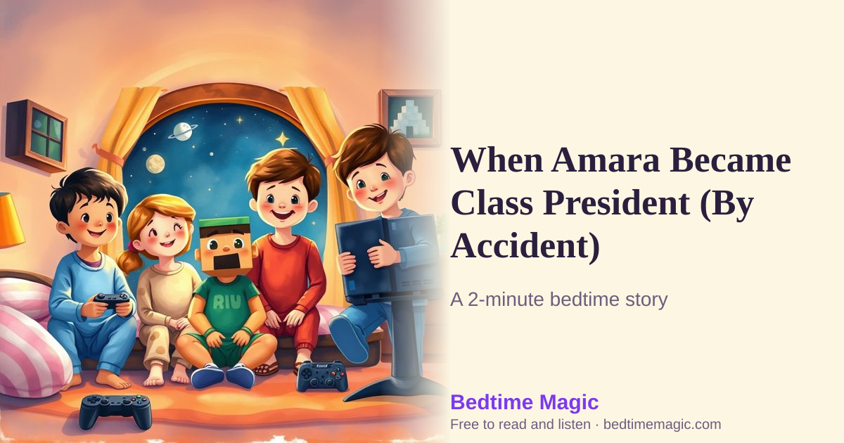 Illustration for When Amara Became Class President (By Accident)