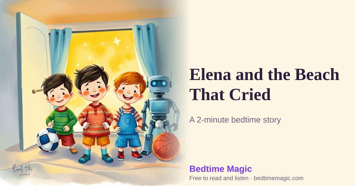 Illustration for Elena and the Beach That Cried