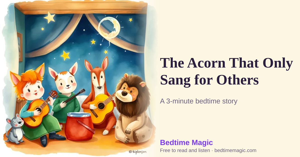 Illustration for The Acorn That Only Sang for Others