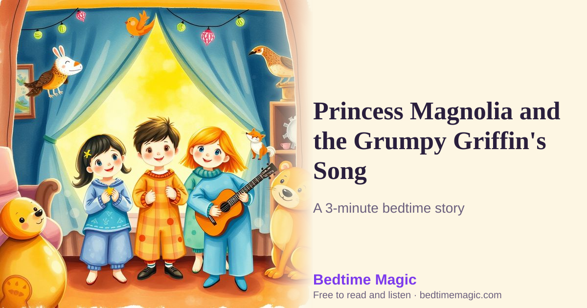 Illustration for Princess Magnolia and the Grumpy Griffin's Song