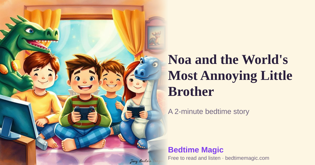 Illustration for Noa and the World's Most Annoying Little Brother