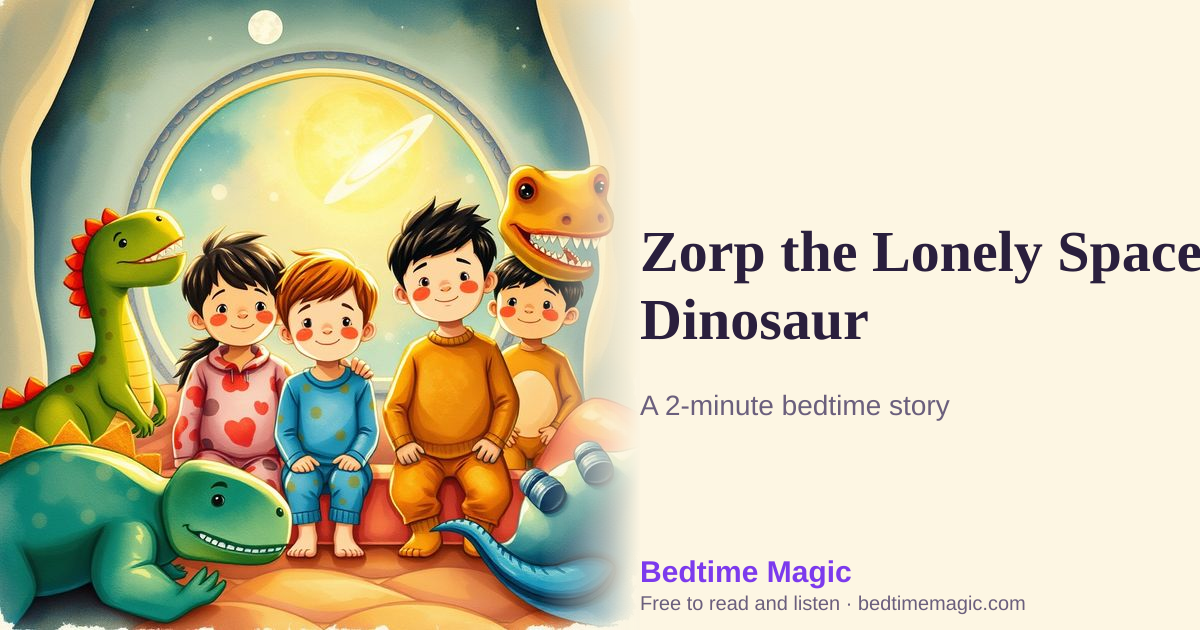 Illustration for Zorp the Lonely Space Dinosaur