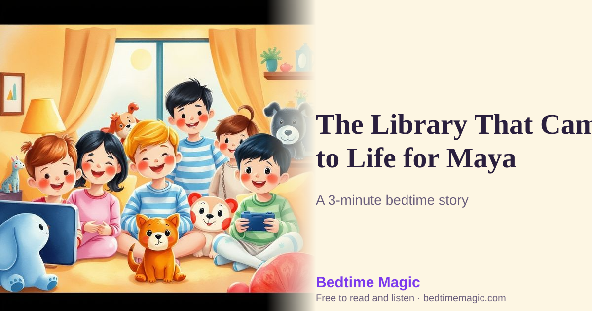 Illustration for The Library That Came to Life for Maya