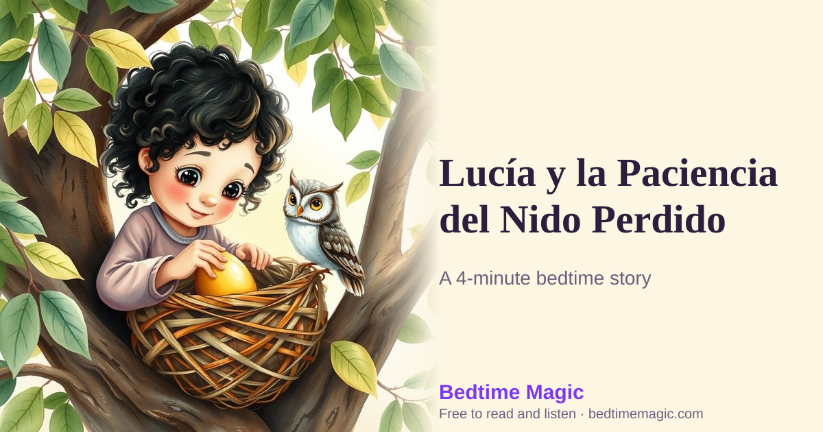 Illustration for Lucía y la Paciencia del Nido Perdido