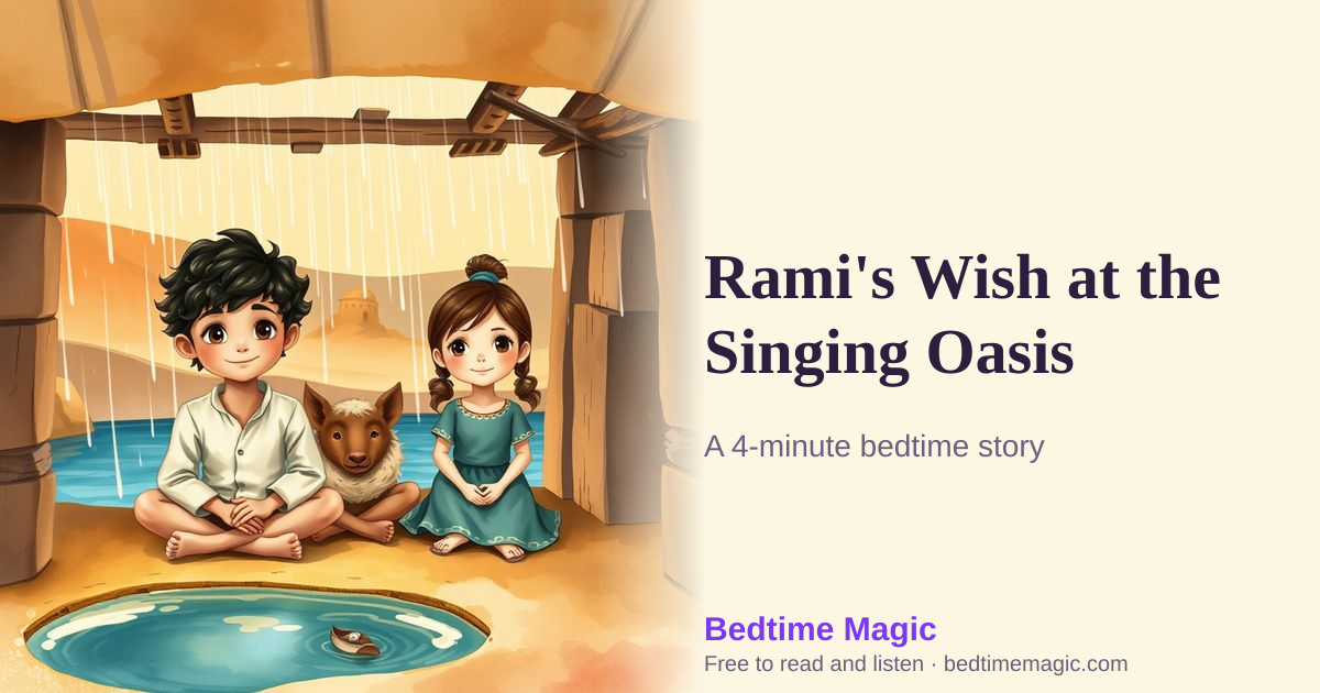 Illustration for Rami's Wish at the Singing Oasis