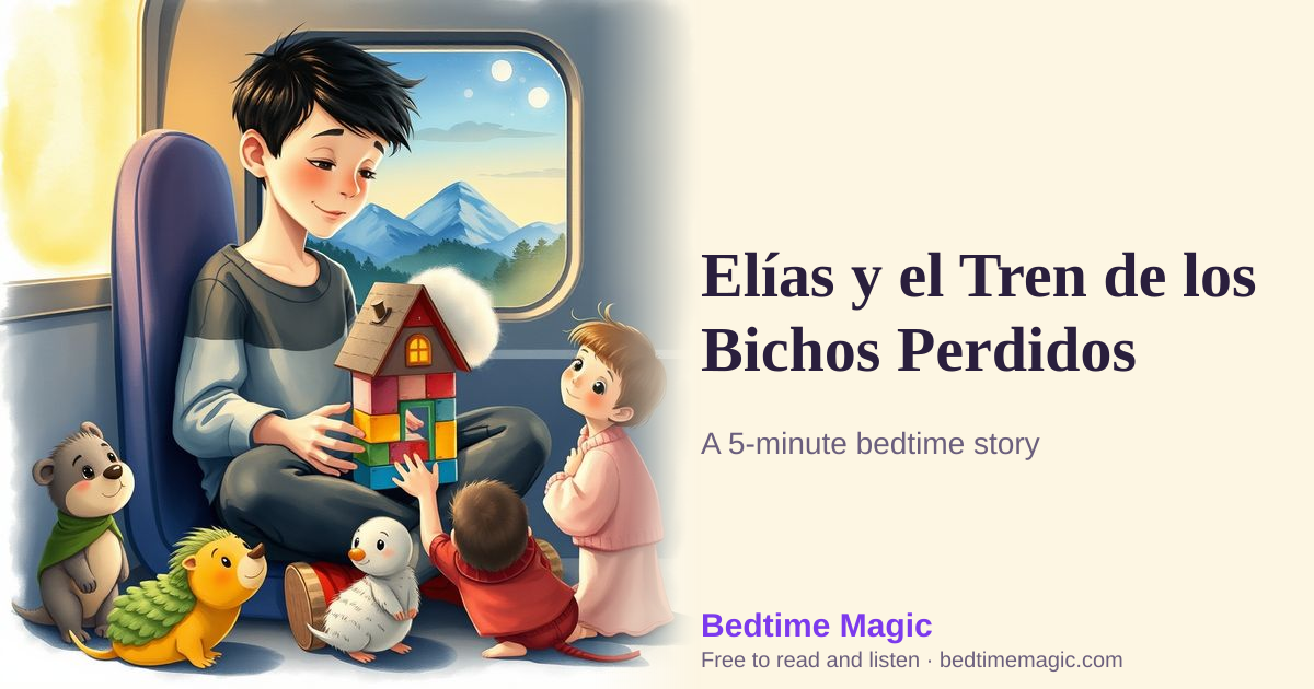 Illustration for Elías y el Tren de los Bichos Perdidos