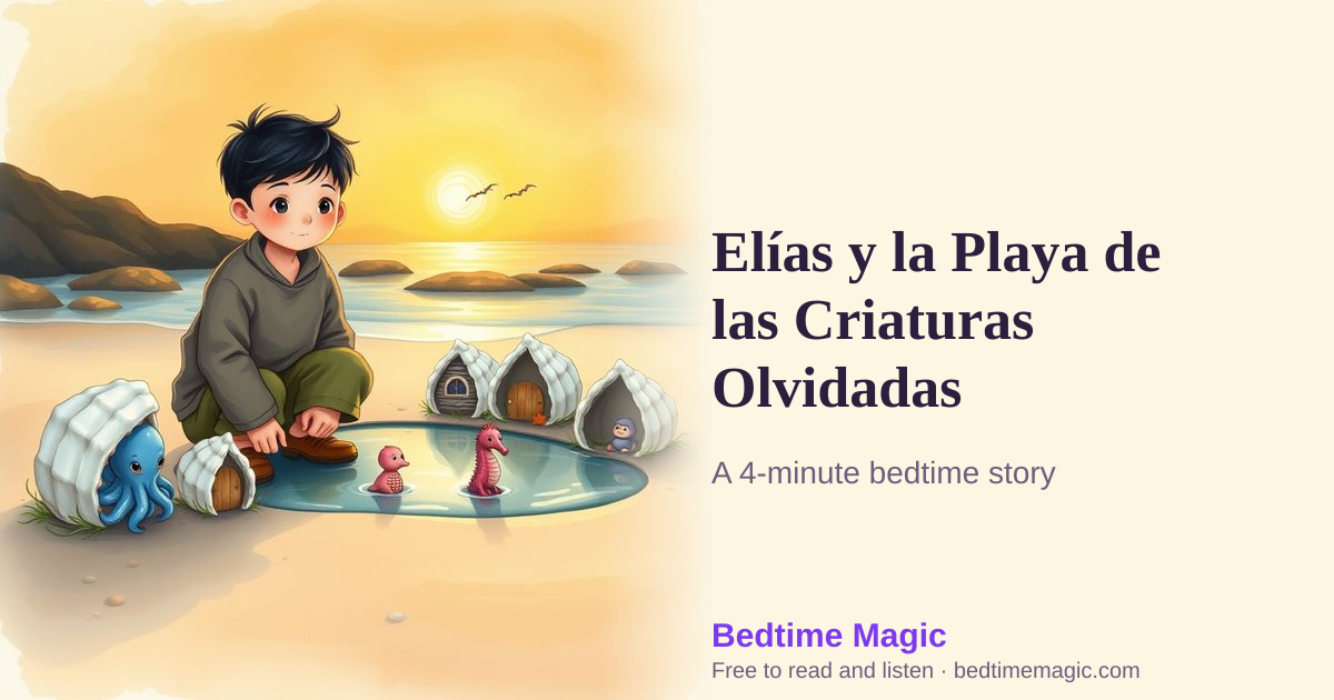 Illustration for Elías y la Playa de las Criaturas Olvidadas