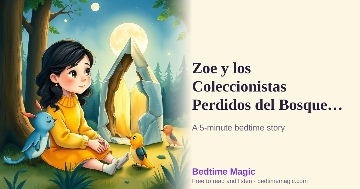 Illustration for Zoe y los Coleccionistas Perdidos del Bosque de Ayer