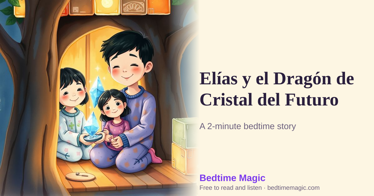 Illustration for Elías y el Dragón de Cristal del Futuro