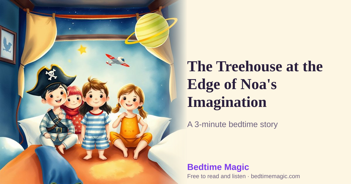 Illustration for The Treehouse at the Edge of Noa's Imagination