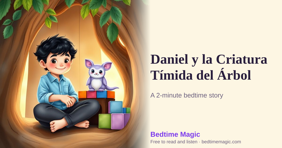 Illustration for Daniel y la Criatura Tímida del Árbol