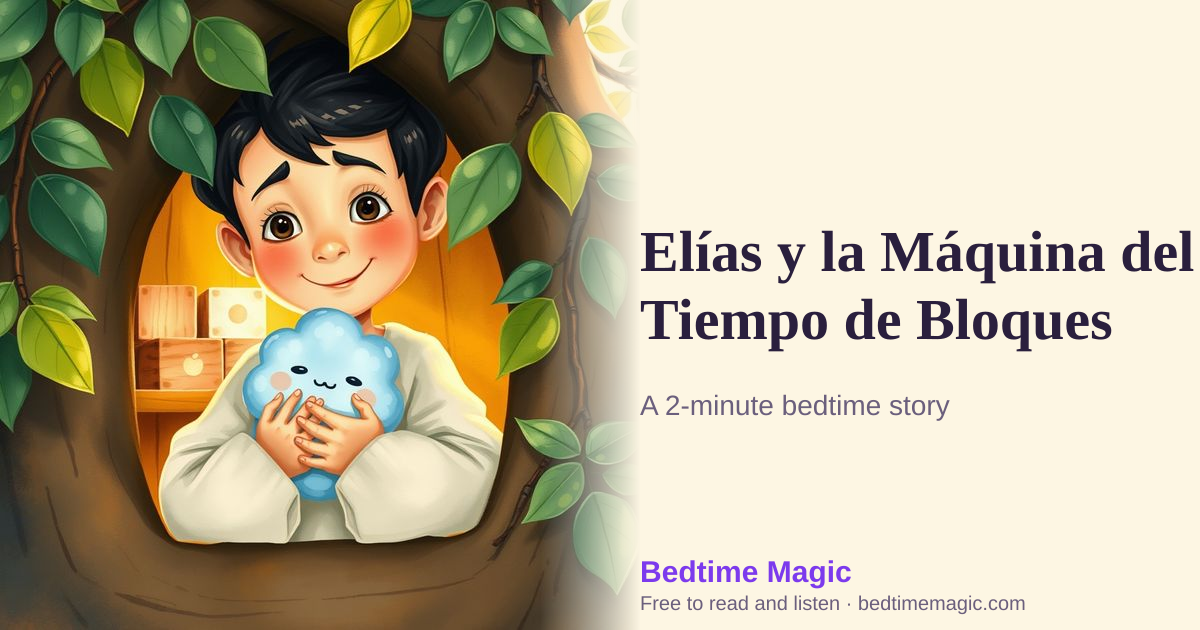 Illustration for Elías y la Máquina del Tiempo de Bloques