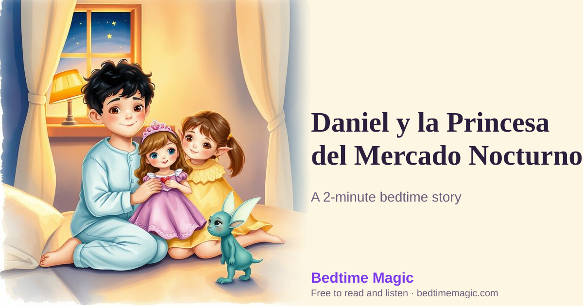 Illustration for Daniel y la Princesa del Mercado Nocturno