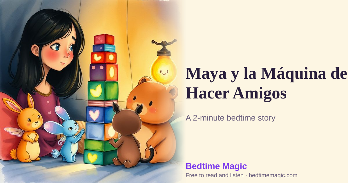 Illustration for Maya y la Máquina de Hacer Amigos