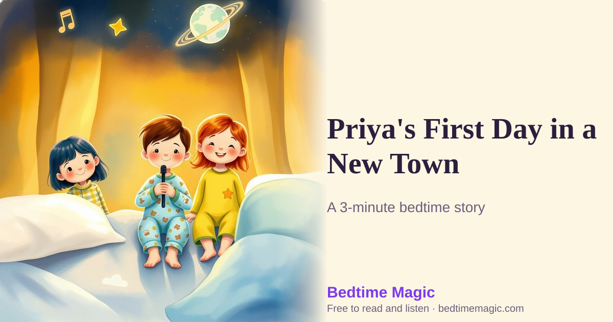 Illustration for Priya's First Day in a New Town