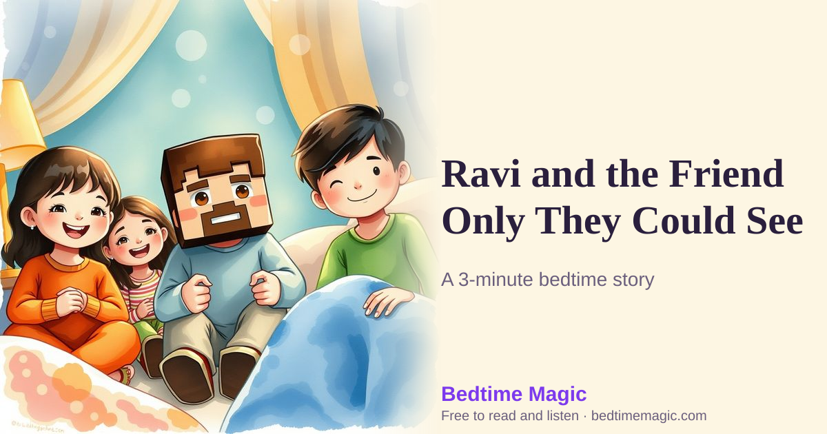 Illustration for Ravi and the Friend Only They Could See