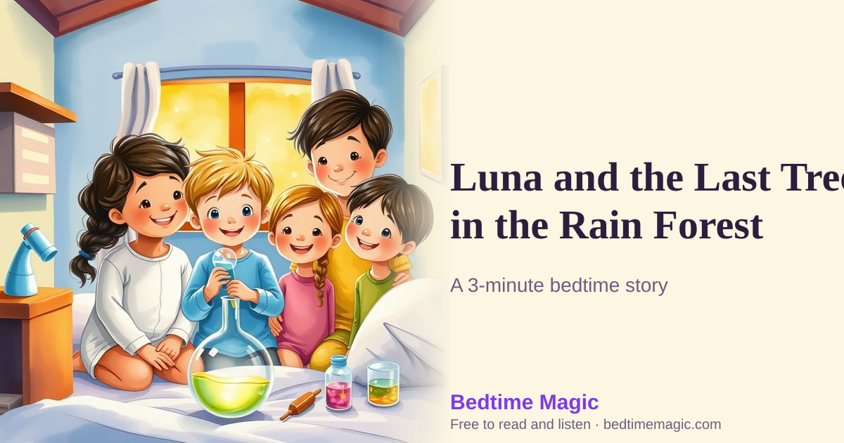 Illustration for Luna and the Last Tree in the Rain Forest