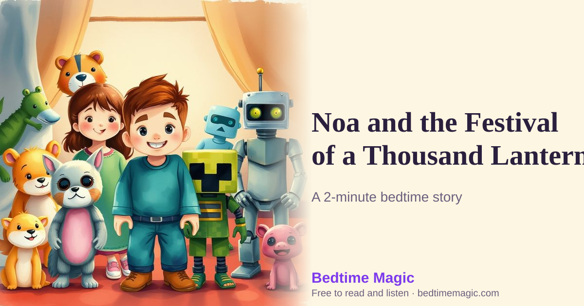 Illustration for Noa and the Festival of a Thousand Lanterns