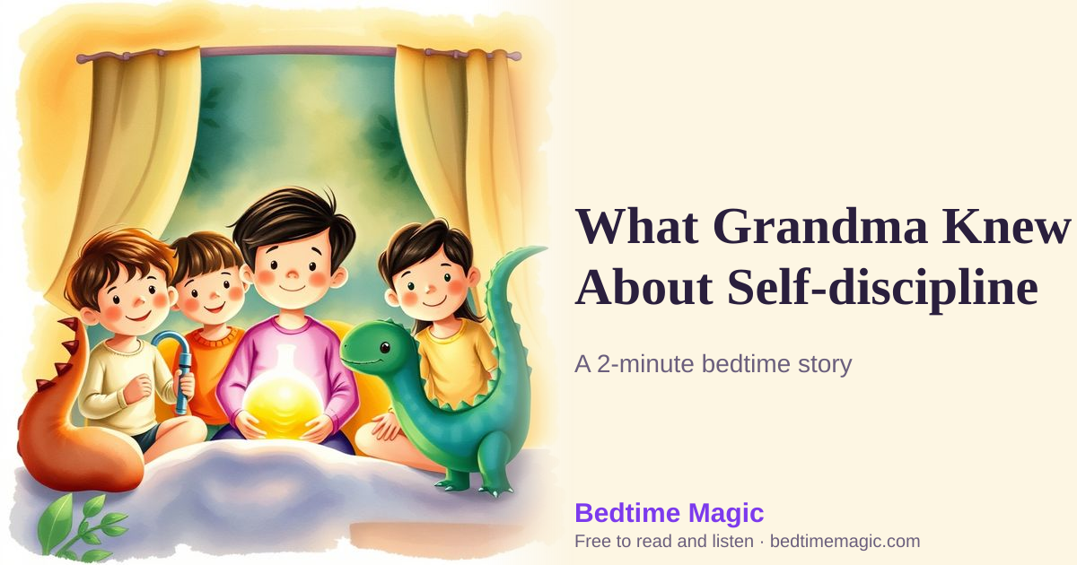 Illustration for What Grandma Knew About Self-discipline