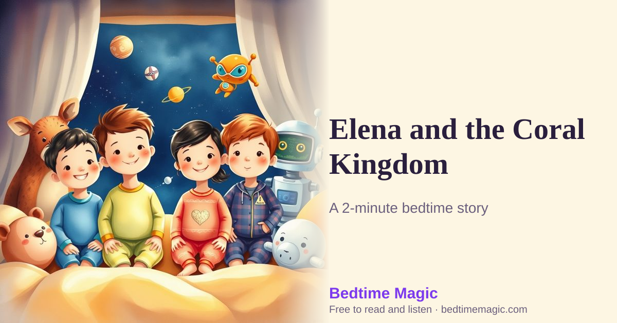 Illustration for Elena and the Coral Kingdom