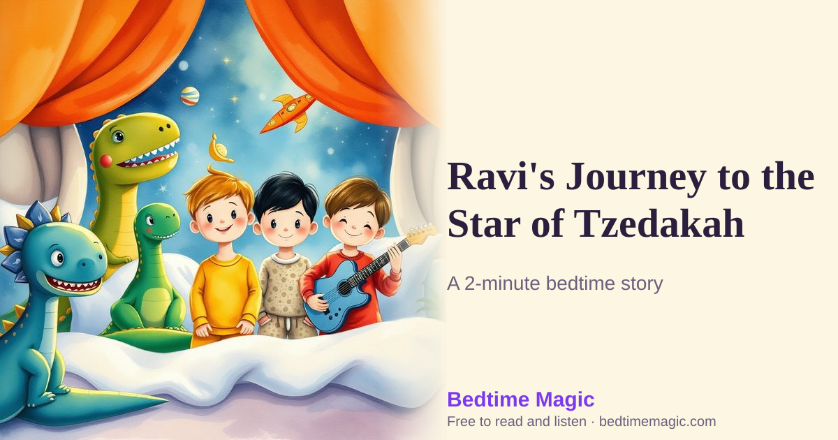 Illustration for Ravi's Journey to the Star of Tzedakah