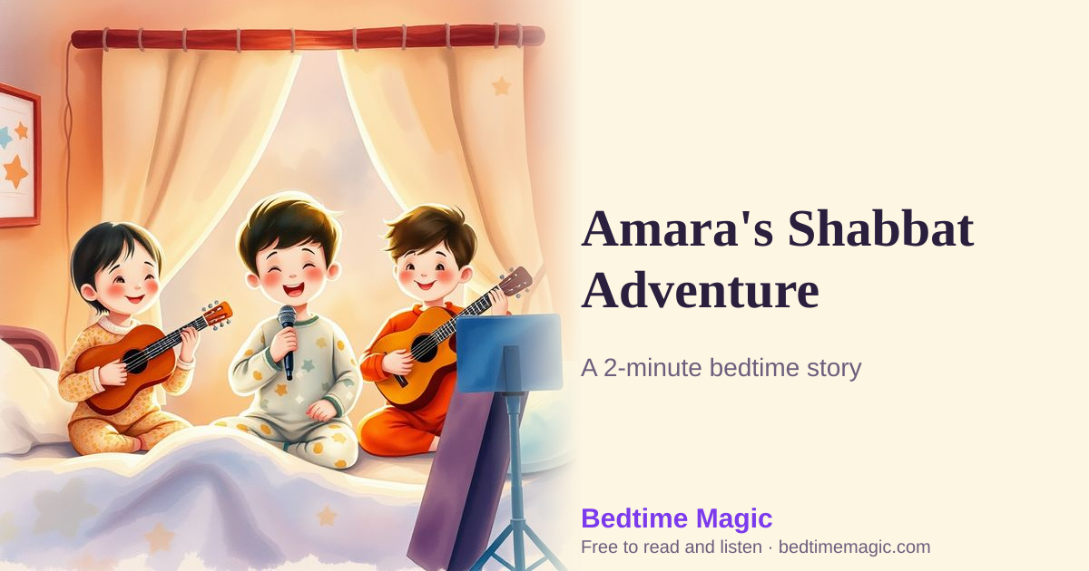 Illustration for Amara's Shabbat Adventure