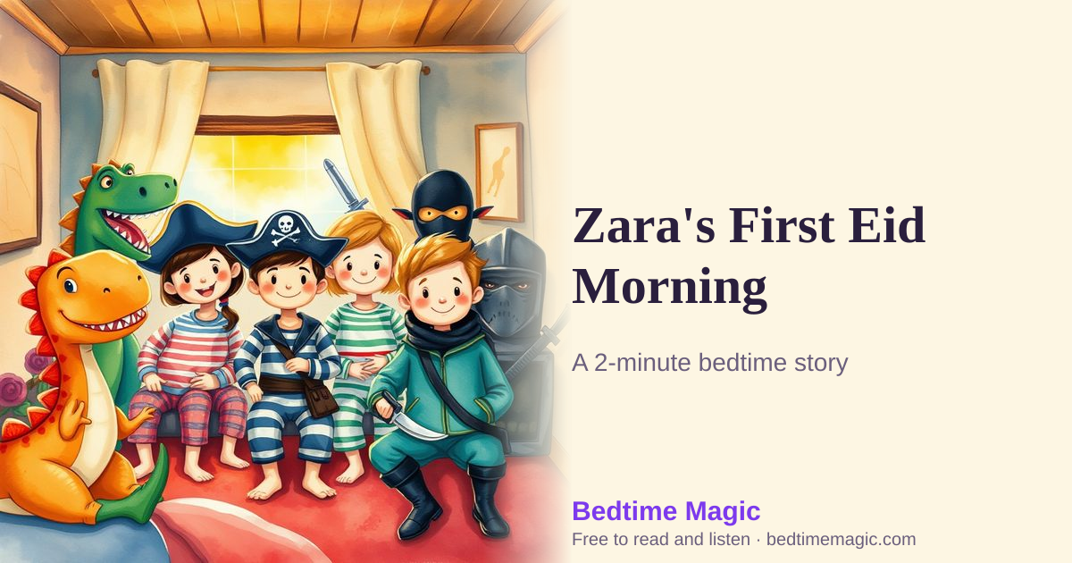 Illustration for Zara's First Eid Morning