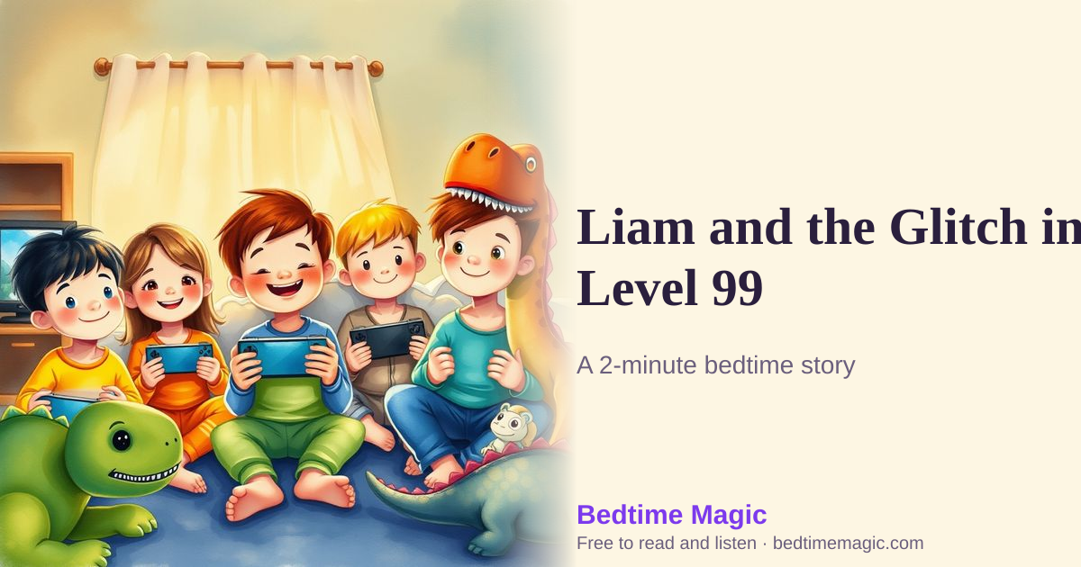 Illustration for Liam and the Glitch in Level 99