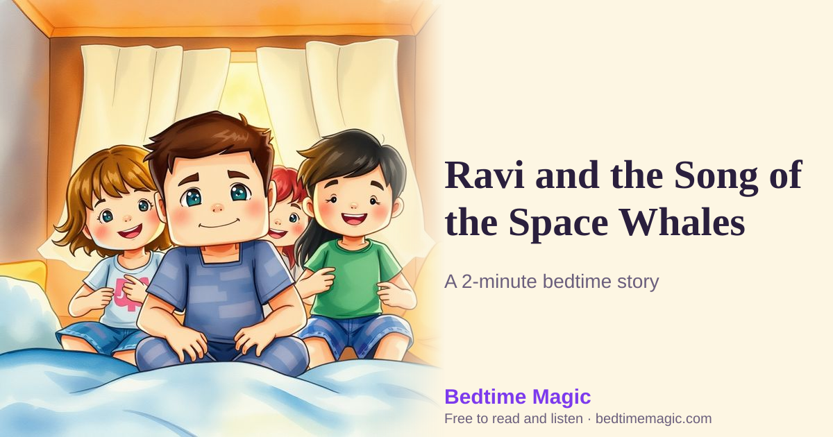 Illustration for Ravi and the Song of the Space Whales