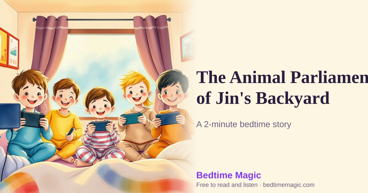Illustration for The Animal Parliament of Jin's Backyard
