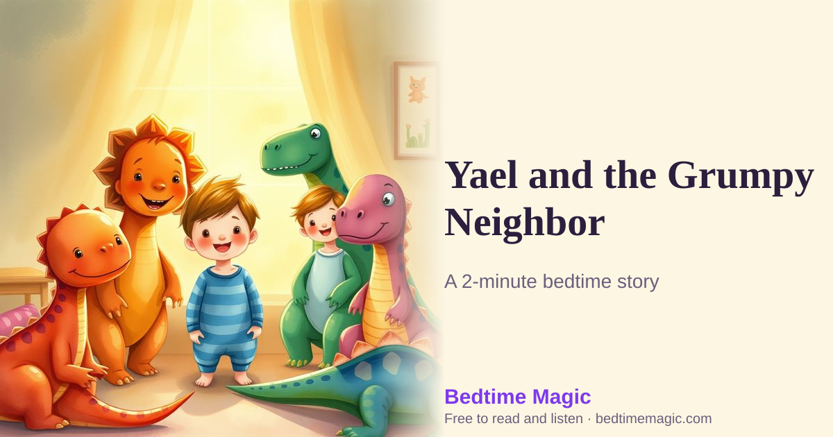 Illustration for Yael and the Grumpy Neighbor
