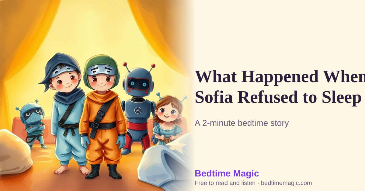 Illustration for What Happened When Sofia Refused to Sleep