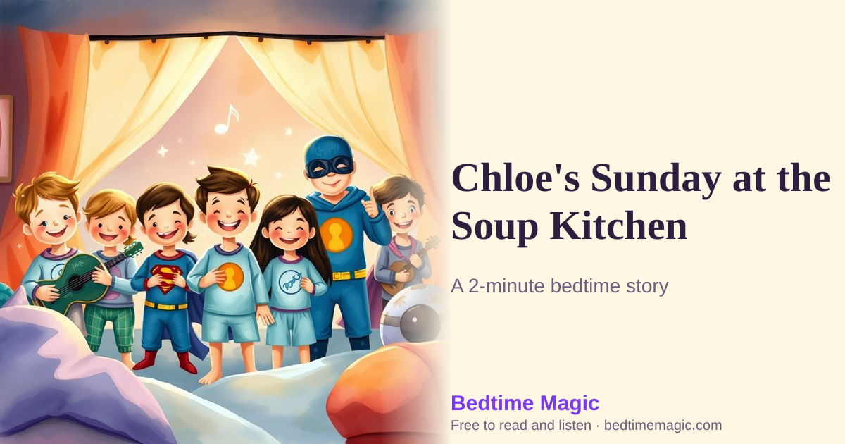 Illustration for Chloe's Sunday at the Soup Kitchen