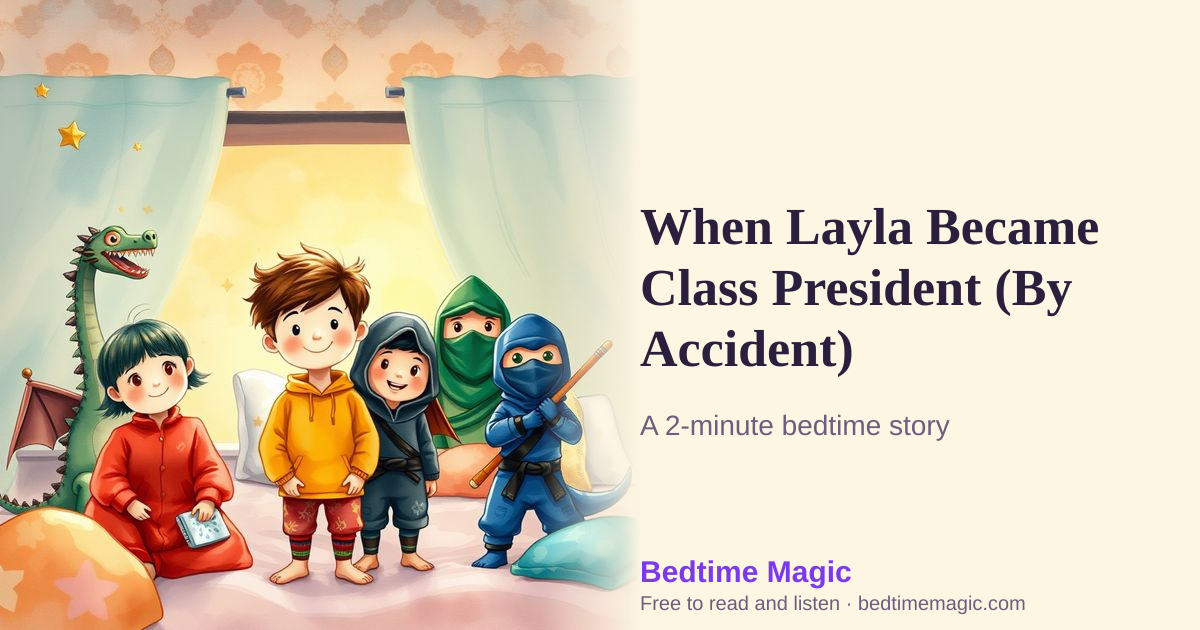 Illustration for When Layla Became Class President (By Accident)