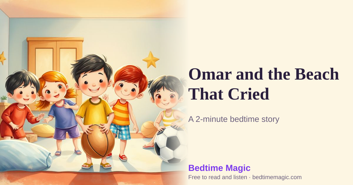 Illustration for Omar and the Beach That Cried