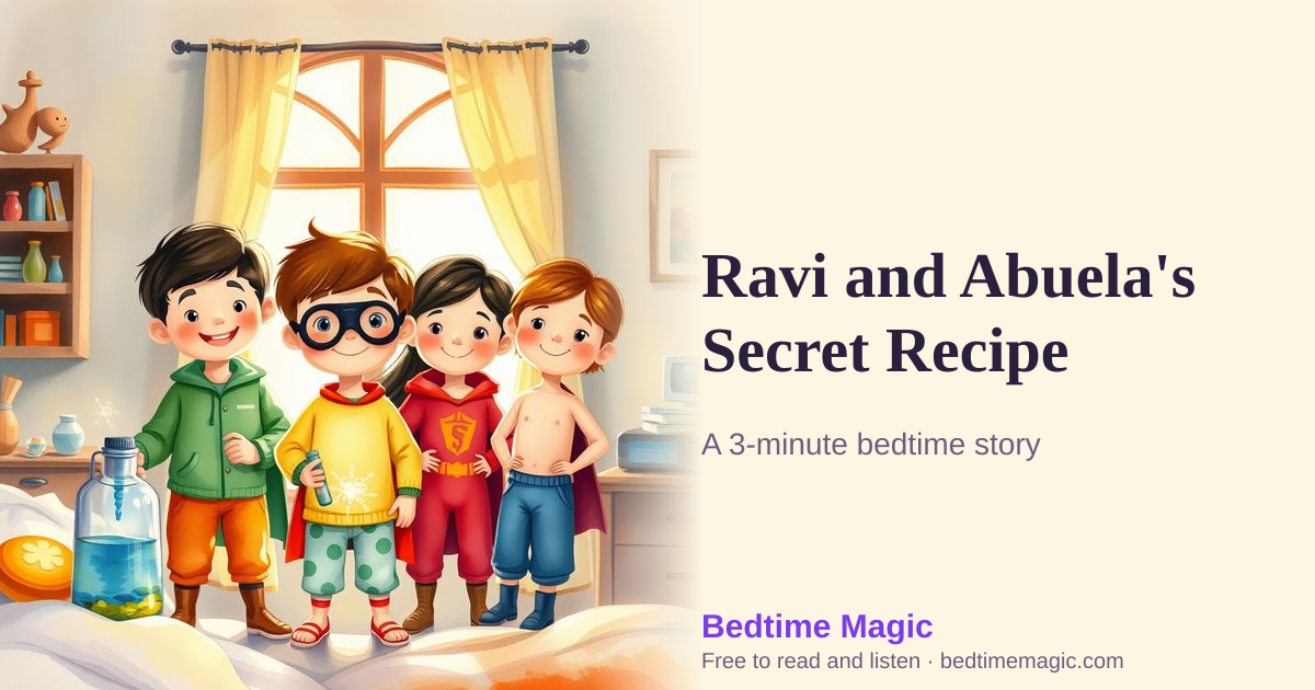 Illustration for Ravi and Abuela's Secret Recipe