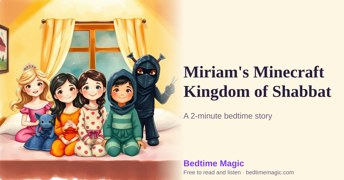 Illustration for Miriam's Minecraft Kingdom of Shabbat