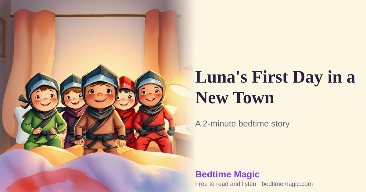 Illustration for Luna's First Day in a New Town