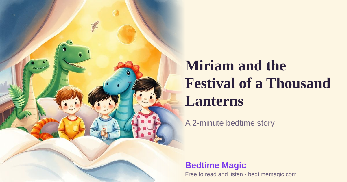 Illustration for Miriam and the Festival of a Thousand Lanterns