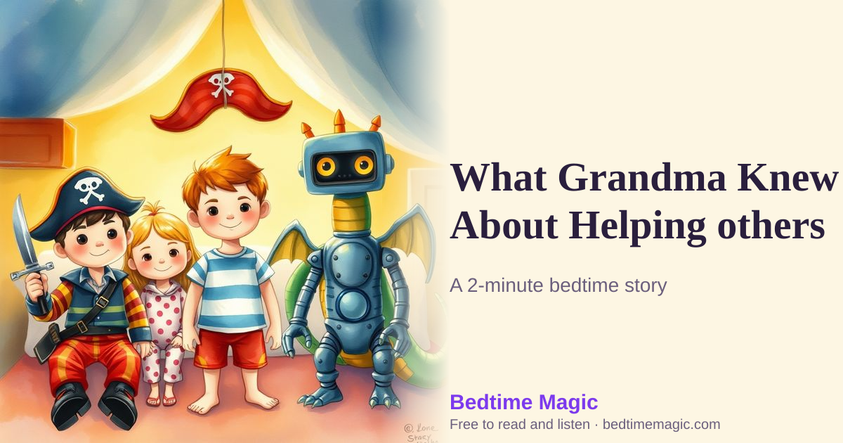 Illustration for What Grandma Knew About Helping others