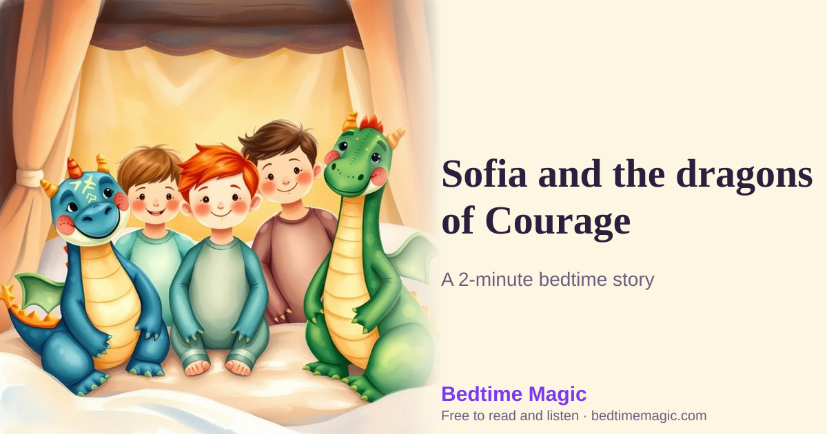 Illustration for Sofia and the dragons of Courage
