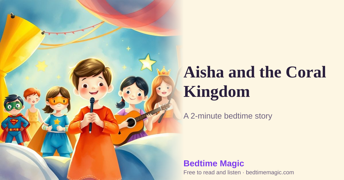 Illustration for Aisha and the Coral Kingdom