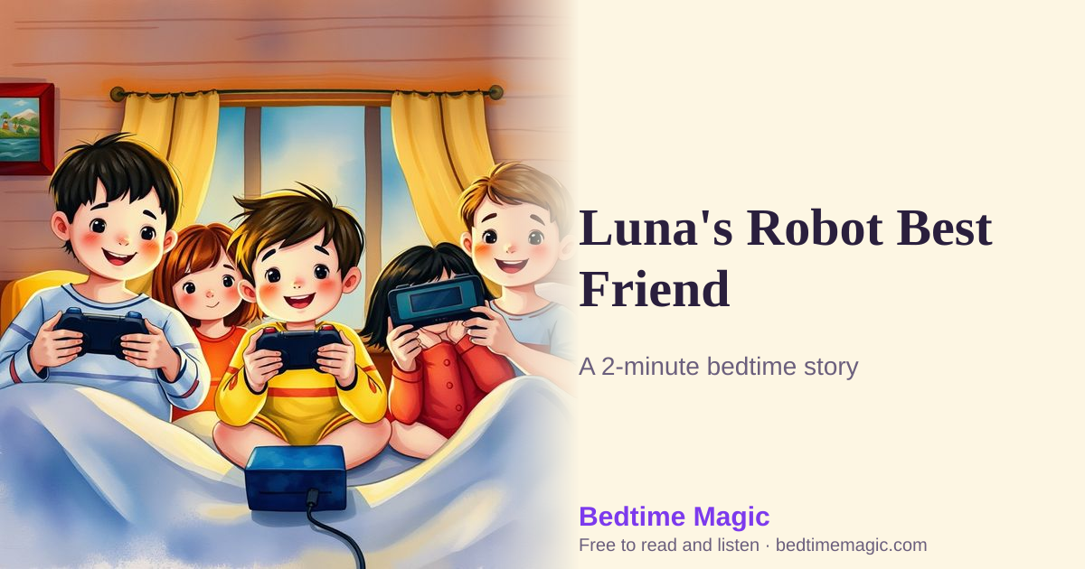 Illustration for Luna's Robot Best Friend