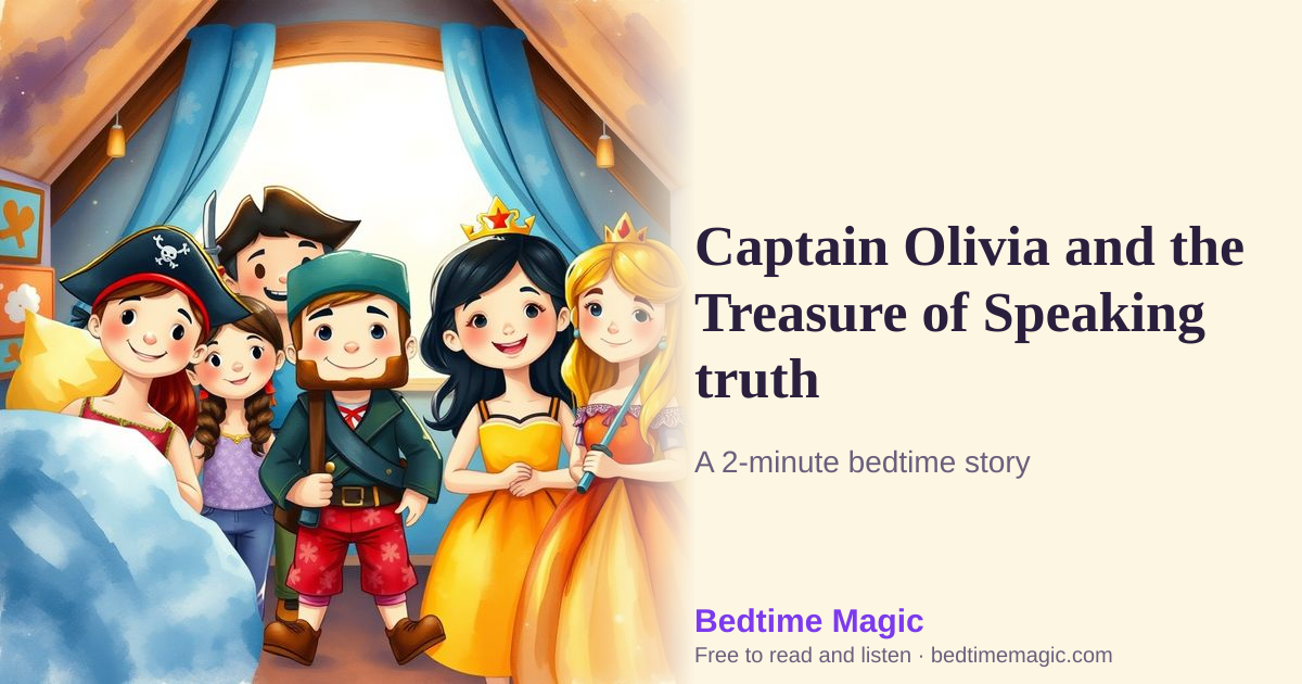 Illustration for Captain Olivia and the Treasure of Speaking truth