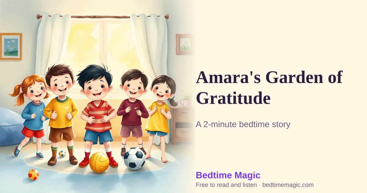 Illustration for Amara's Garden of Gratitude
