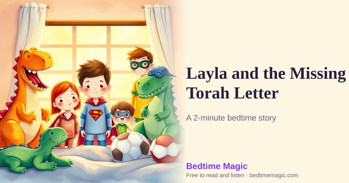 Illustration for Layla and the Missing Torah Letter