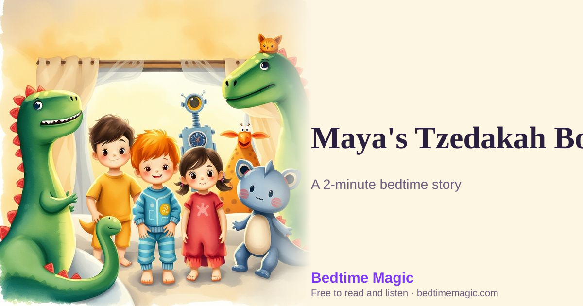 Illustration for Maya's Tzedakah Box
