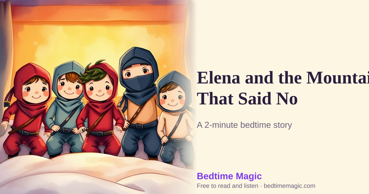Illustration for Elena and the Mountain That Said No