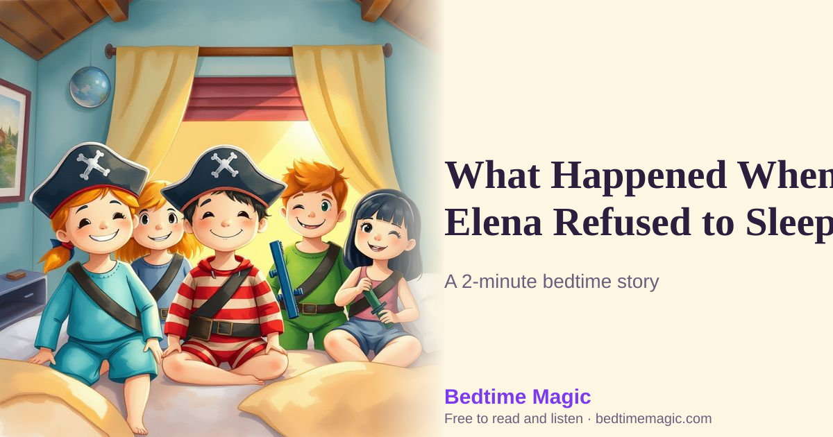 Illustration for What Happened When Elena Refused to Sleep